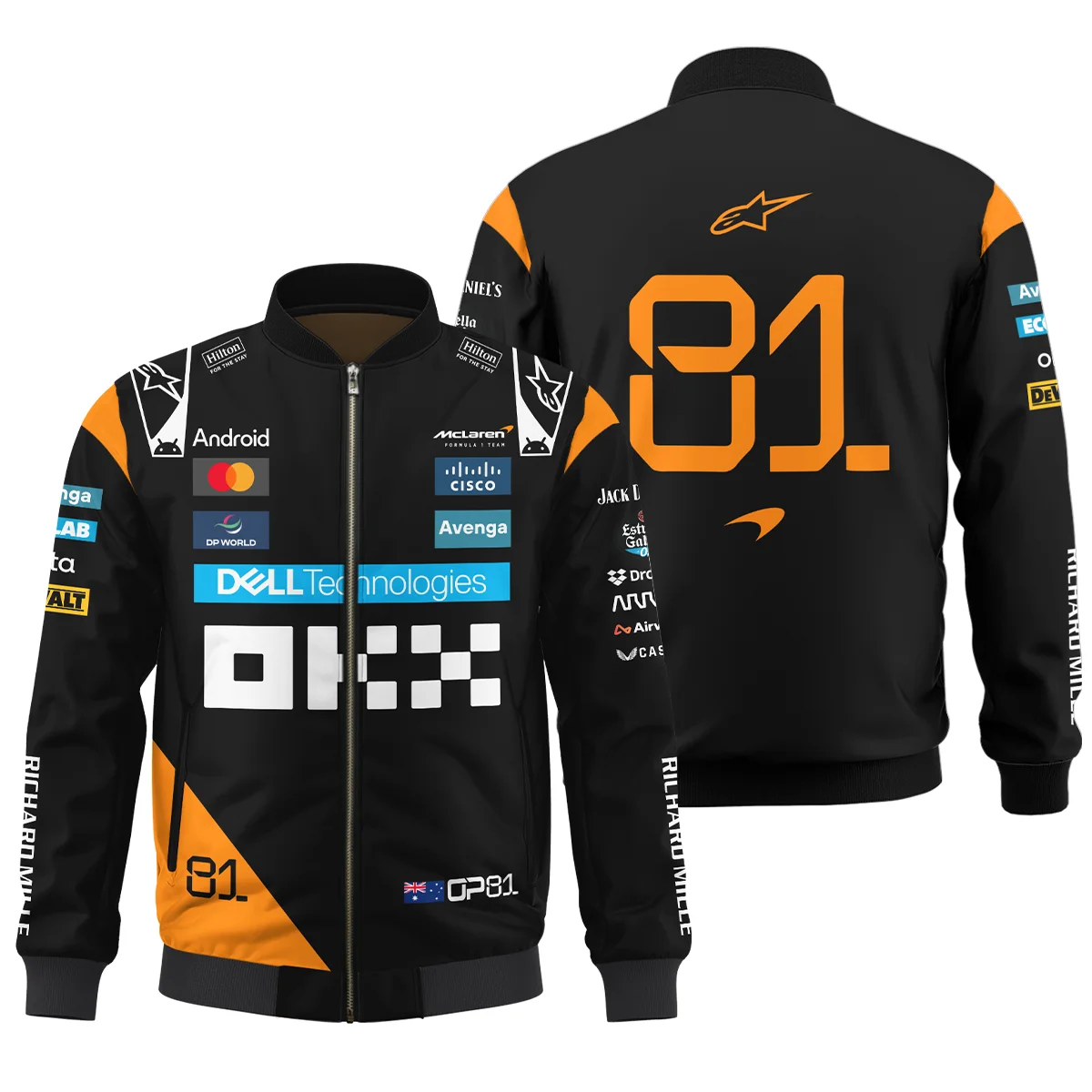 Oscar Piastri McLaren Formula One Bomber Unisex Motorsport Apparel BLF1180525A4BB