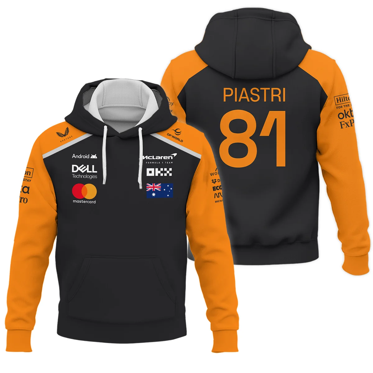 Oscar Piastri McLaren Formula One Logo Hoodie Unisex Motorsport Apparel BLF1290325A4MCLHD