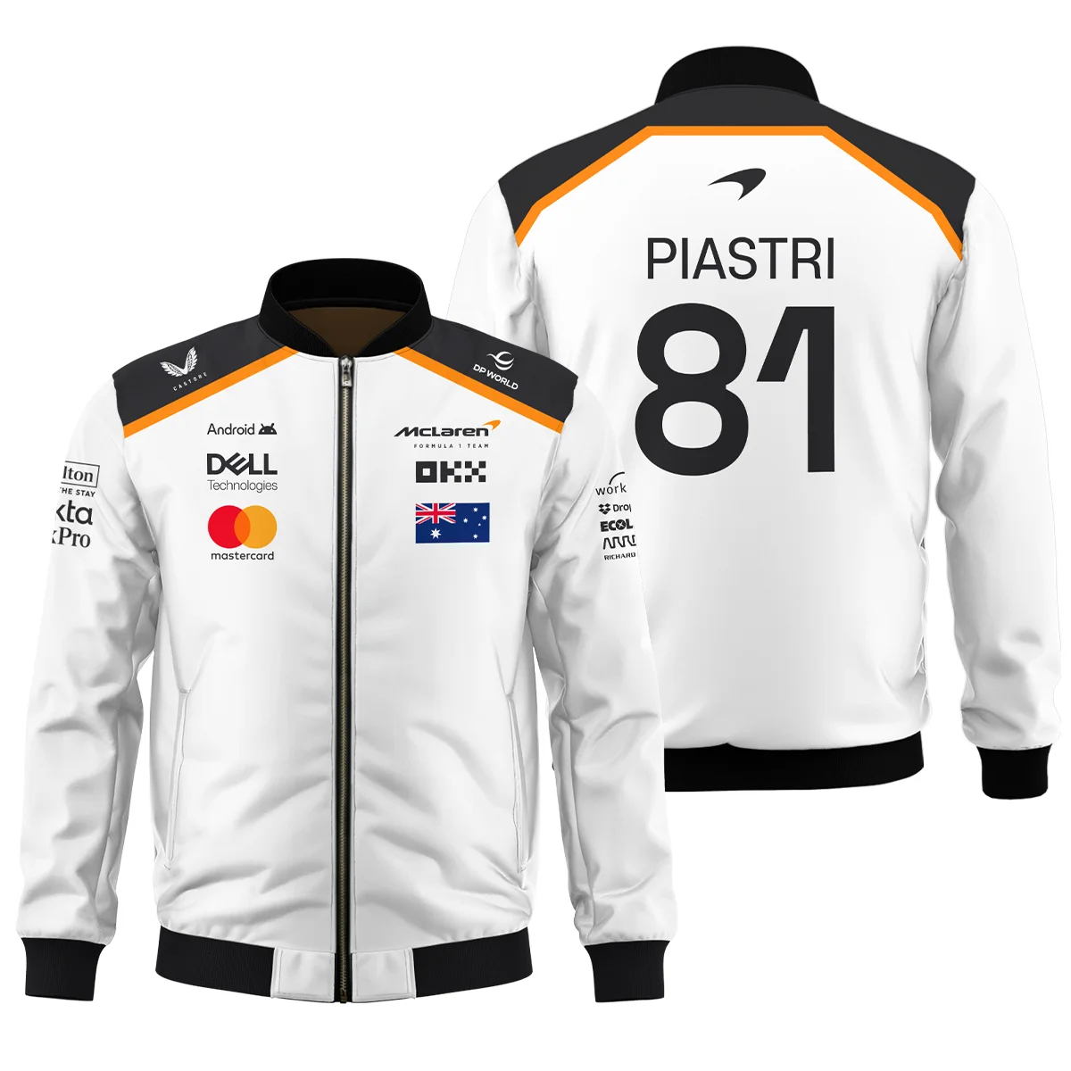 Oscar Piastri OP81 McLaren F1 Bomber Unisex Motorsport Apparel BLF19625A3BB