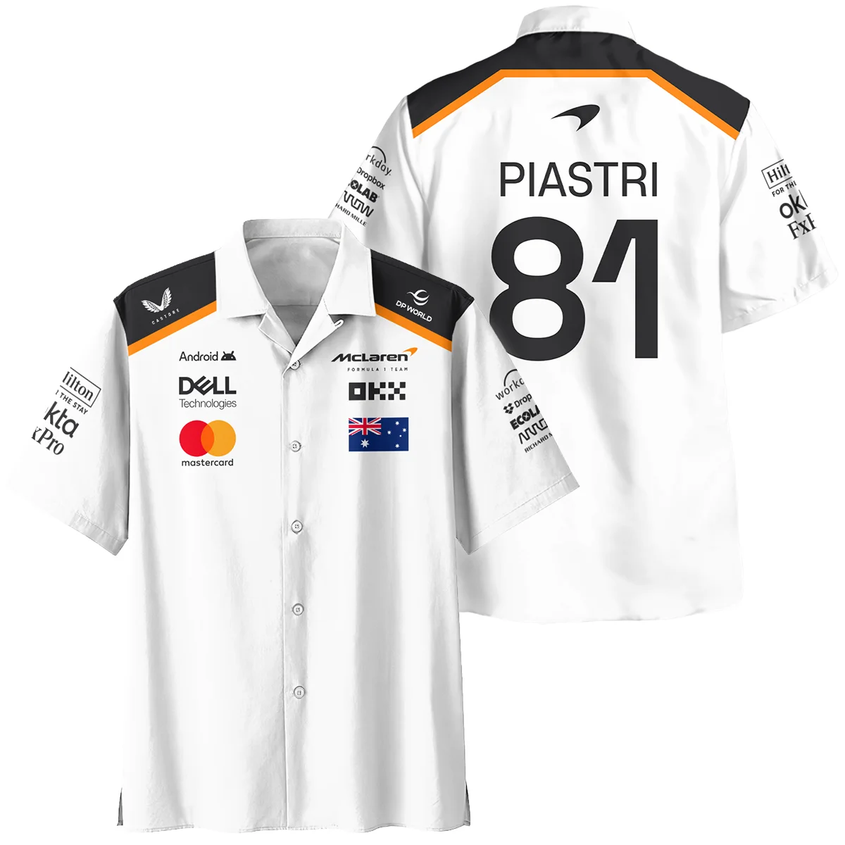 Oscar Piastri OP81 McLaren F1 Hawaiian Shirt Unisex Motorsport Apparel BLF19625A3HW