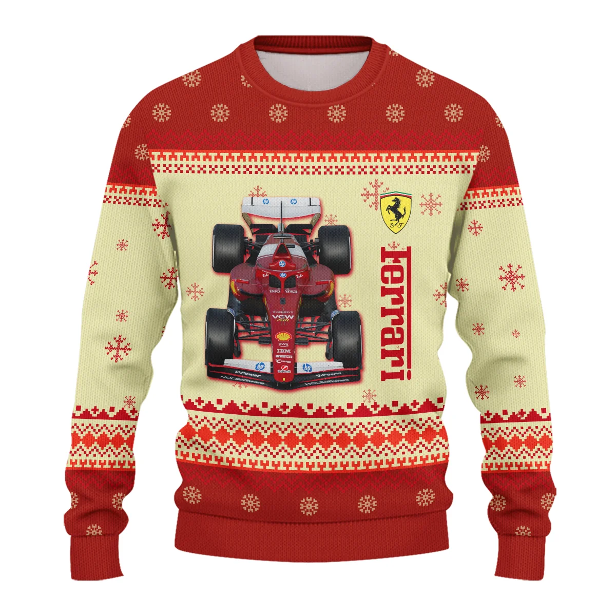 Personalised 2025 Car Ferrari Formula 1 - Ugly Sweater BLVAF1220925A24FRR - Image 2
