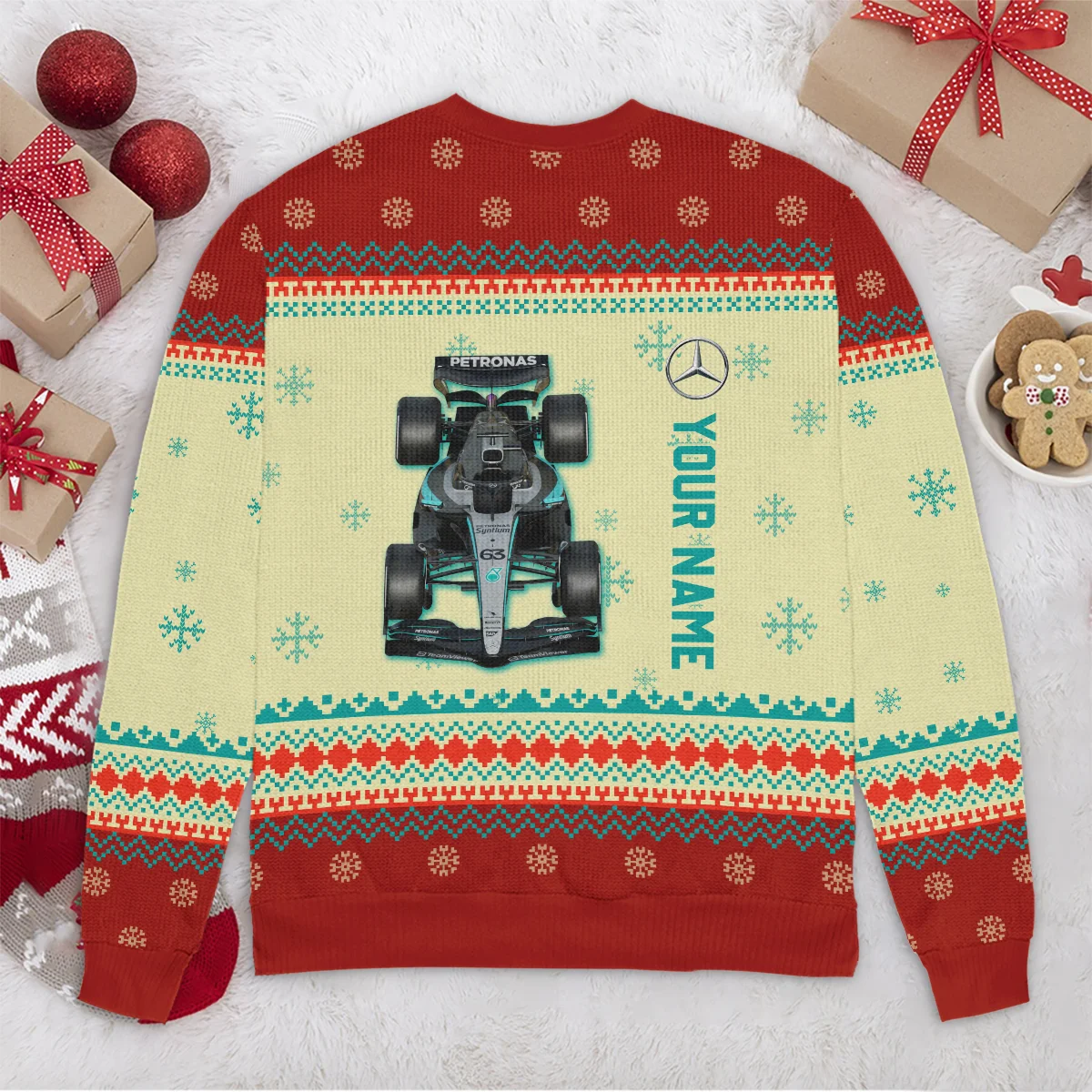 Personalised 2025 Car Mercedes Formula 1 - Ugly Sweater BLVAF1220925A24MER - Image 6