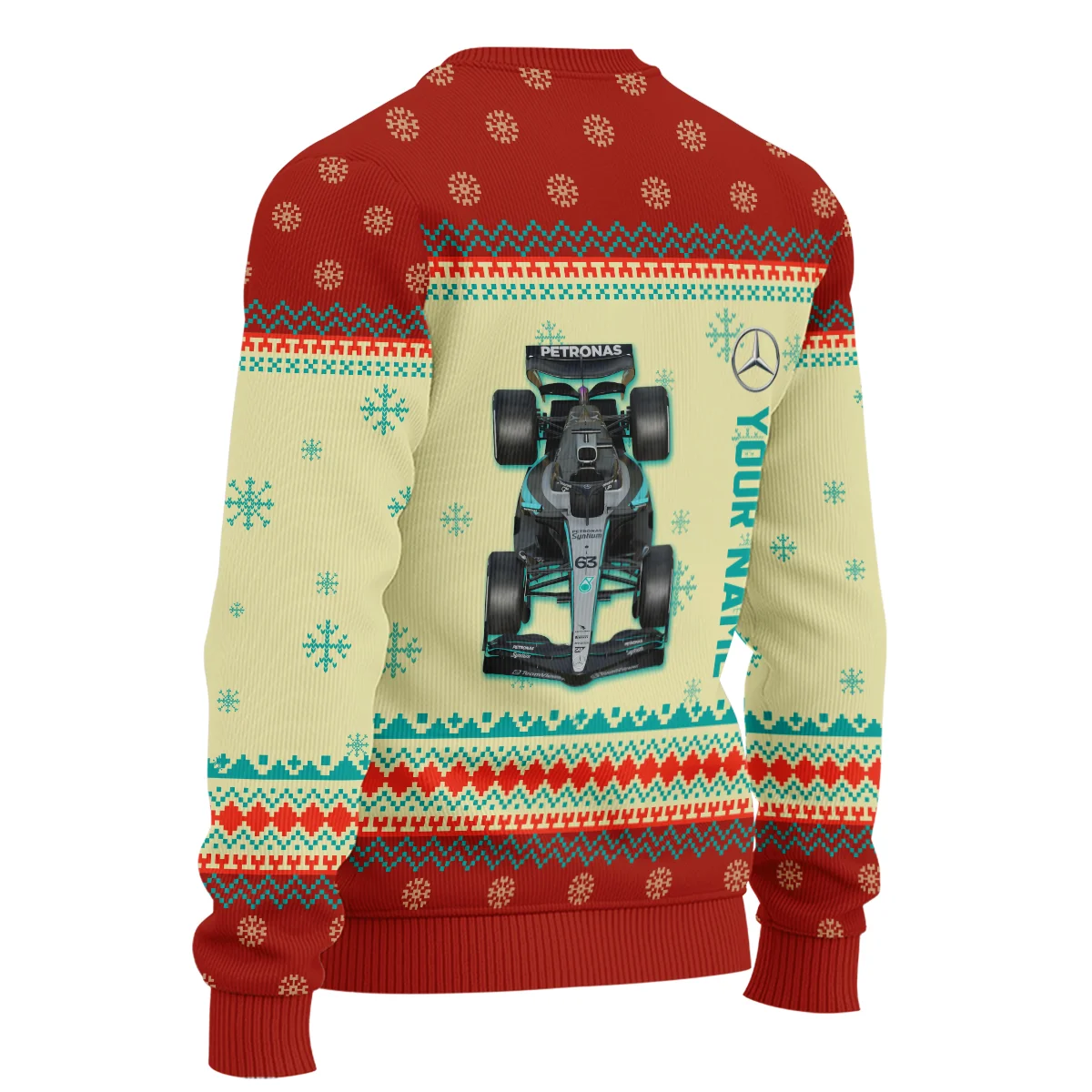 Personalised 2025 Car Mercedes Formula 1 - Ugly Sweater BLVAF1220925A24MER - Image 5