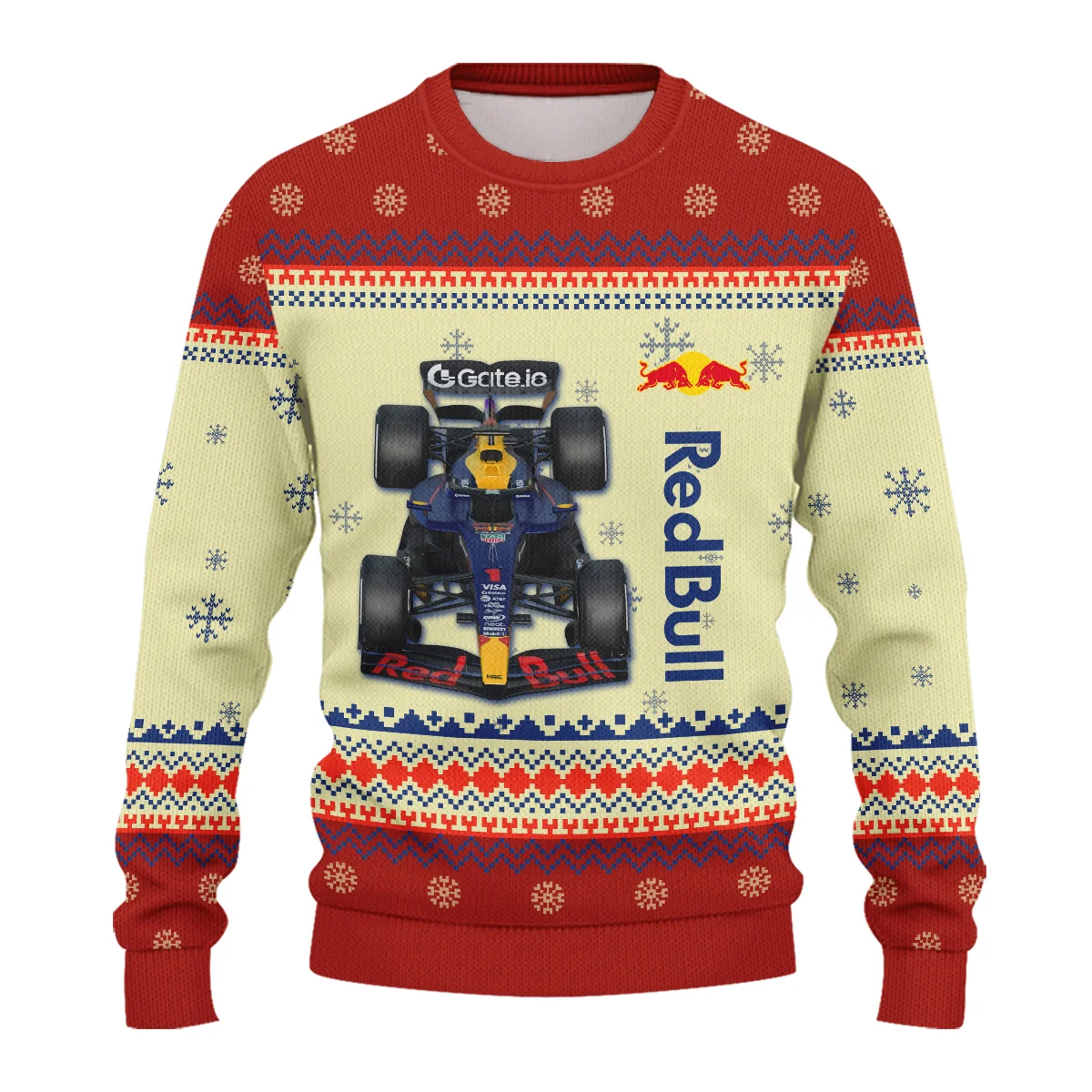 Personalised 2025 Car Red Bull Racing Formula 1 - Ugly Sweater BLVAF1220925A24RBR - Image 2