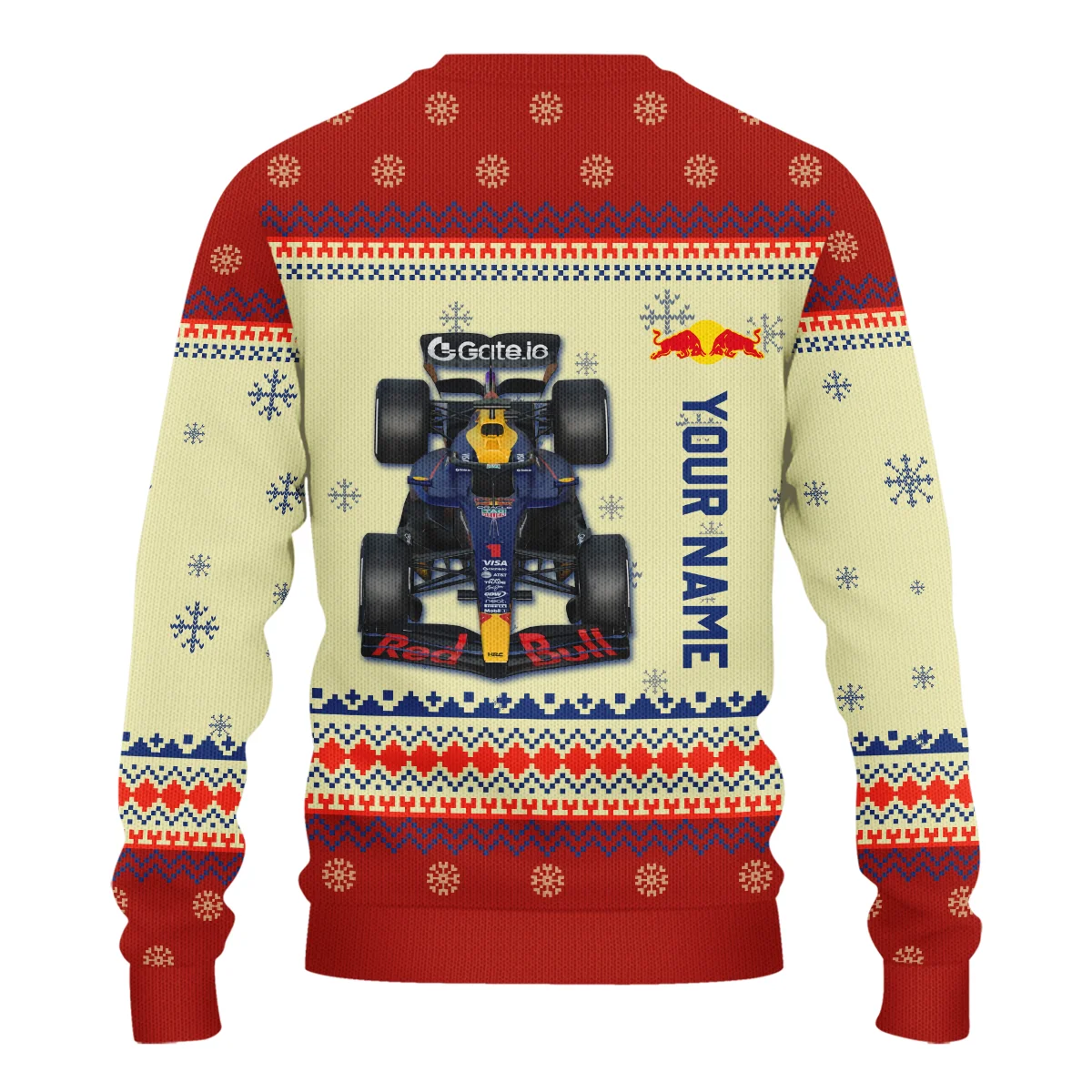 Personalised 2025 Car Red Bull Racing Formula 1 - Ugly Sweater BLVAF1220925A24RBR - Image 3
