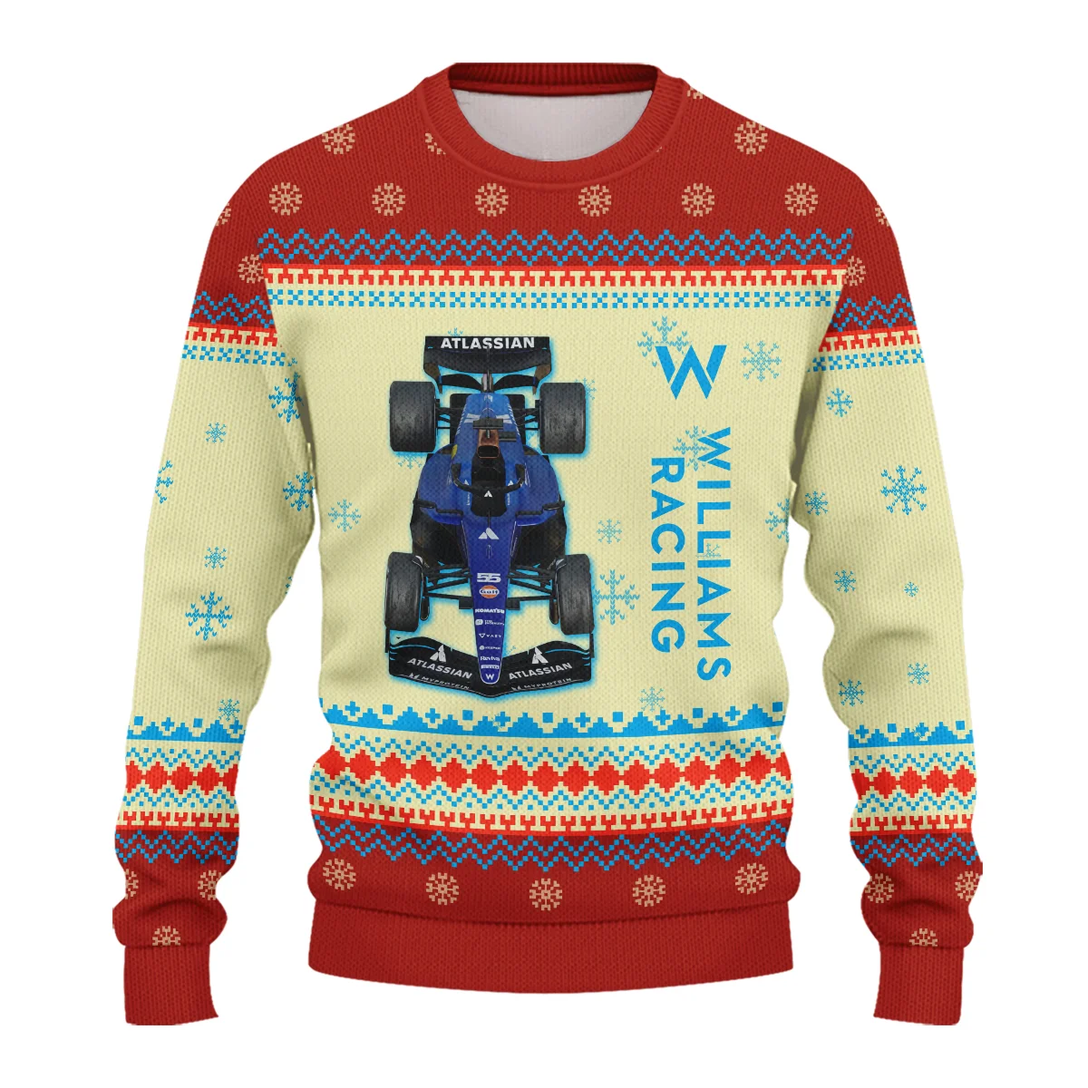 Personalised 2025 Car Williams Formula 1 - Ugly Sweater BLVAF1220925A24WIL - Image 2
