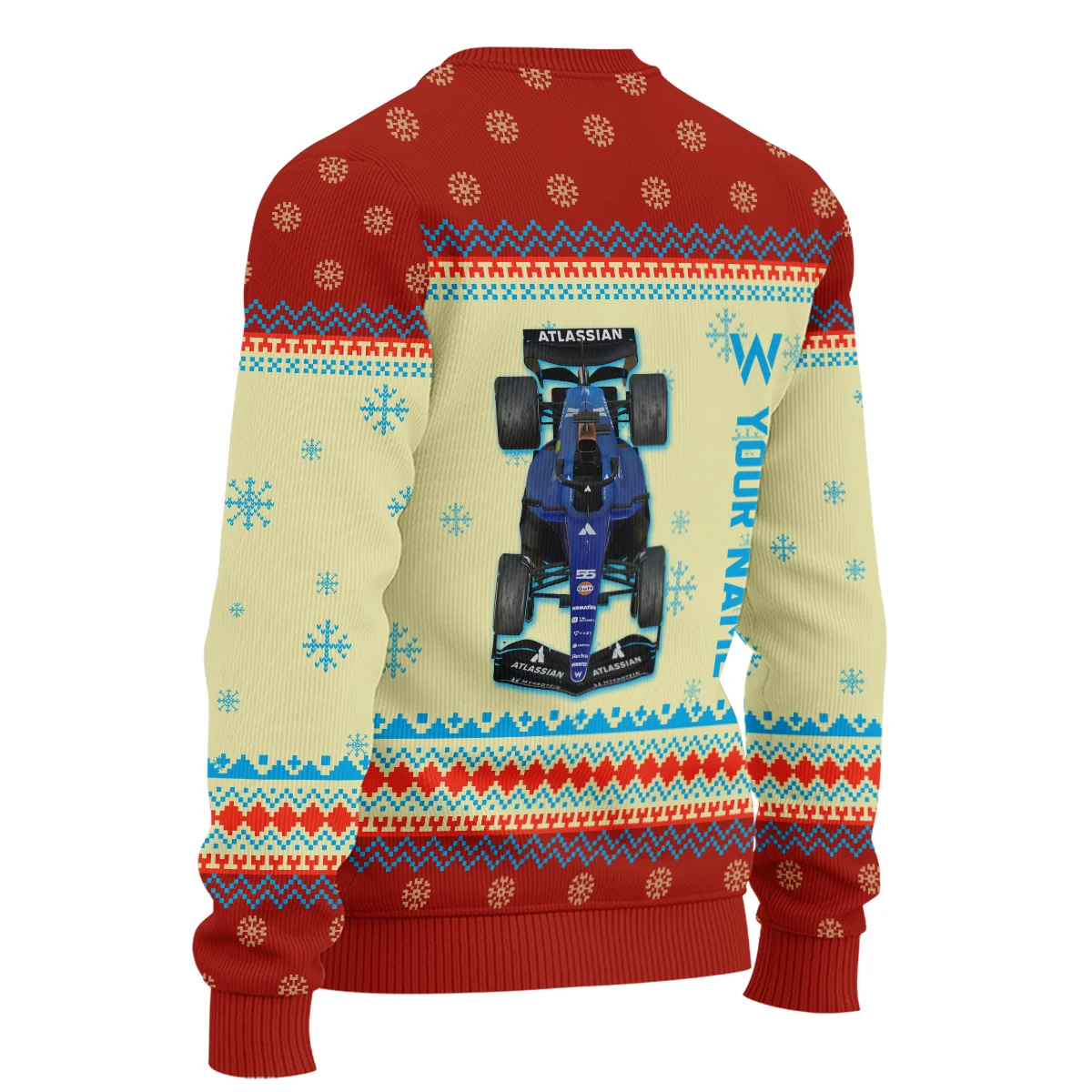 Personalised 2025 Car Williams Formula 1 - Ugly Sweater BLVAF1220925A24WIL - Image 5