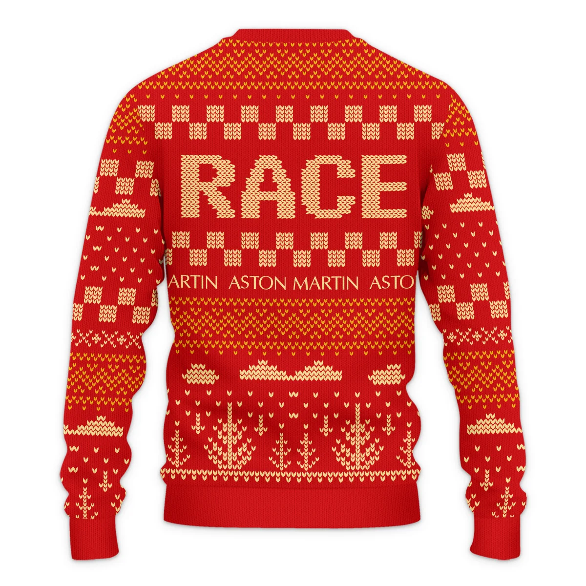 Race Xmas Pattern Aston Martin Formula 1 - Ugly Sweater BLVAF1220925A30AM - Image 3