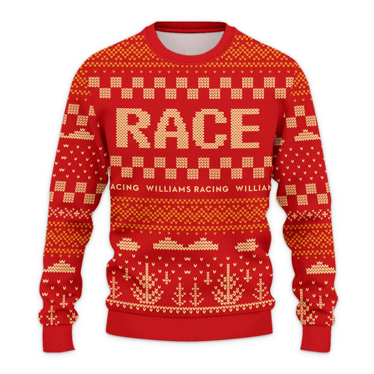 Race Xmas Pattern Williams Formula 1 - Ugly Sweater BLVAF1220925A30WIL - Image 2