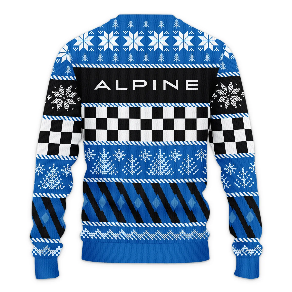 Racing Xmas Pattern Alpine Formula 1 - Ugly Sweater BLVAF1220925A28ALP - Image 3