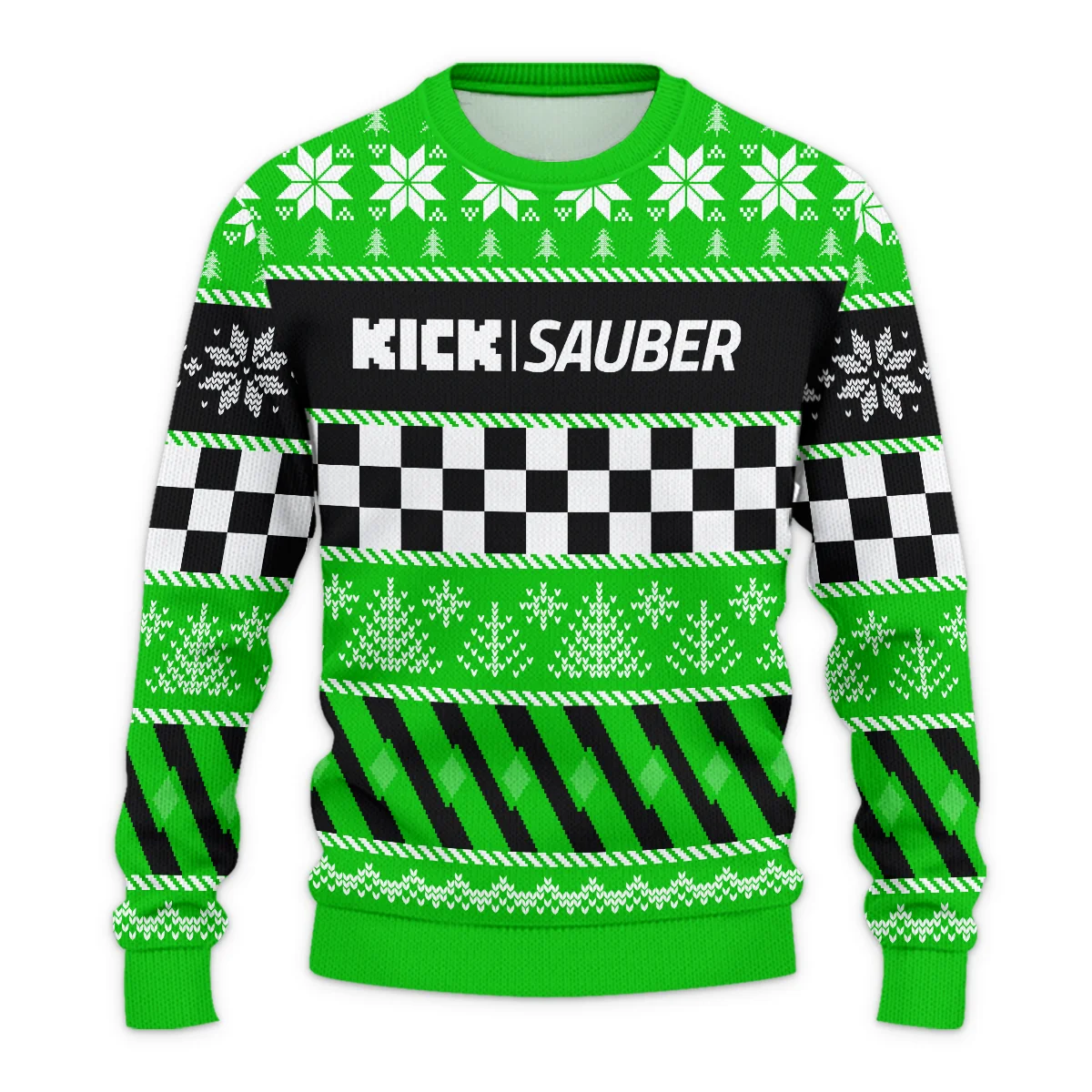 Racing Xmas Pattern Kick Sauber Formula 1 - Ugly Sweater BLVAF1220925A28KS - Image 2