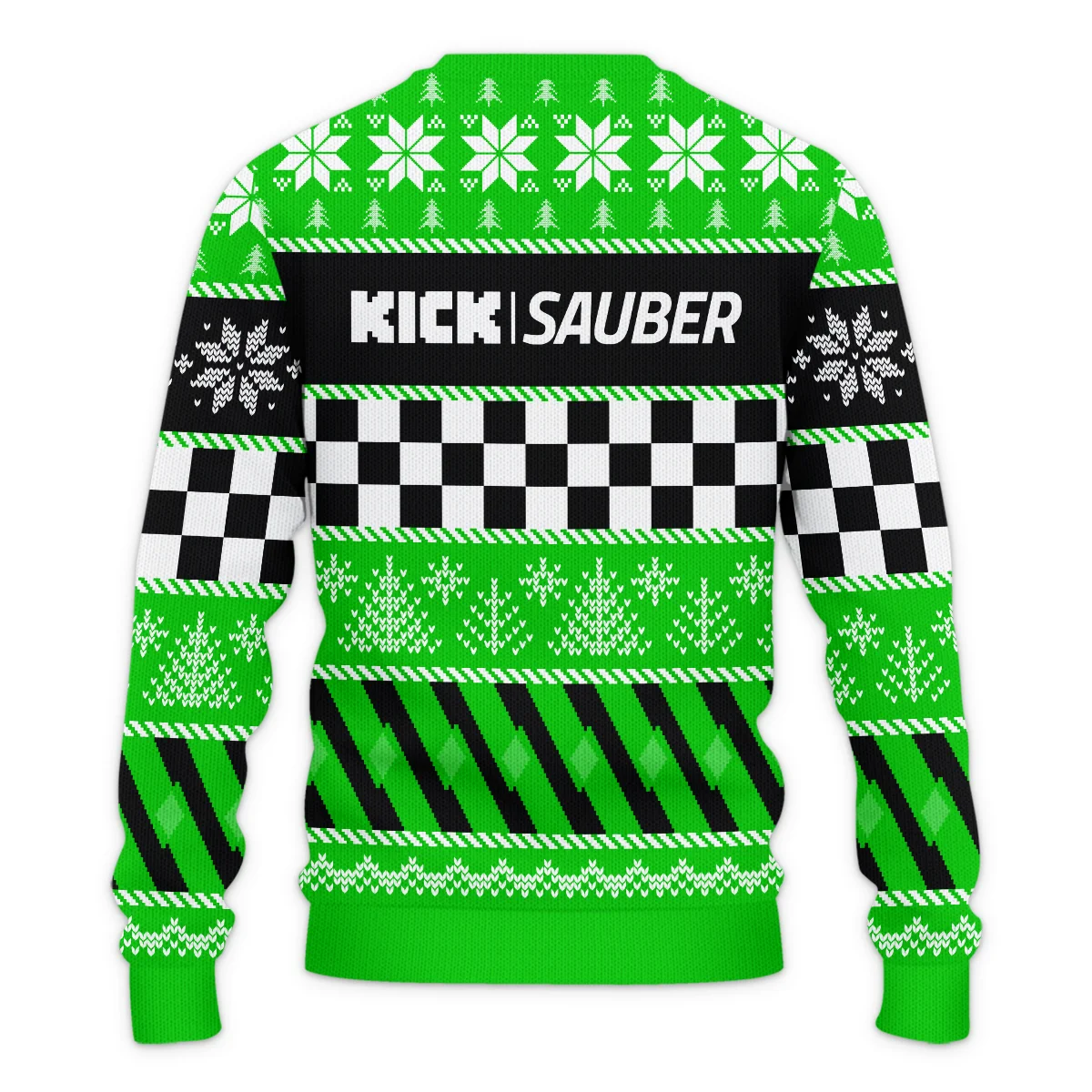 Racing Xmas Pattern Kick Sauber Formula 1 - Ugly Sweater BLVAF1220925A28KS - Image 3