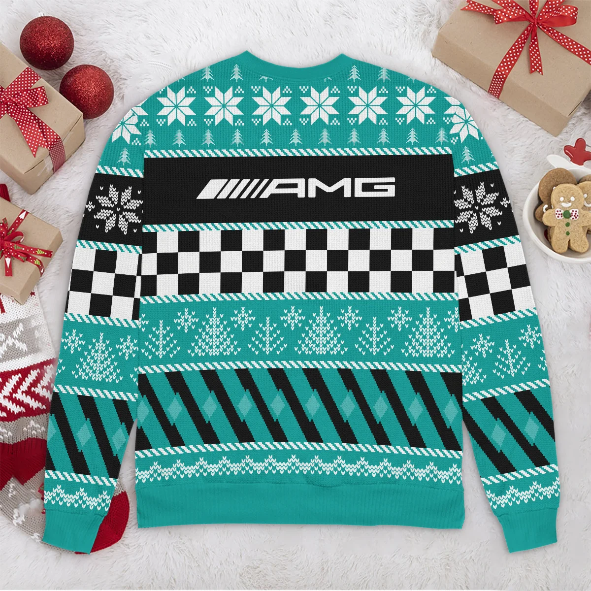 Racing Xmas Pattern Mercedes Formula 1 - Ugly Sweater BLVAF1220925A28MER - Image 6