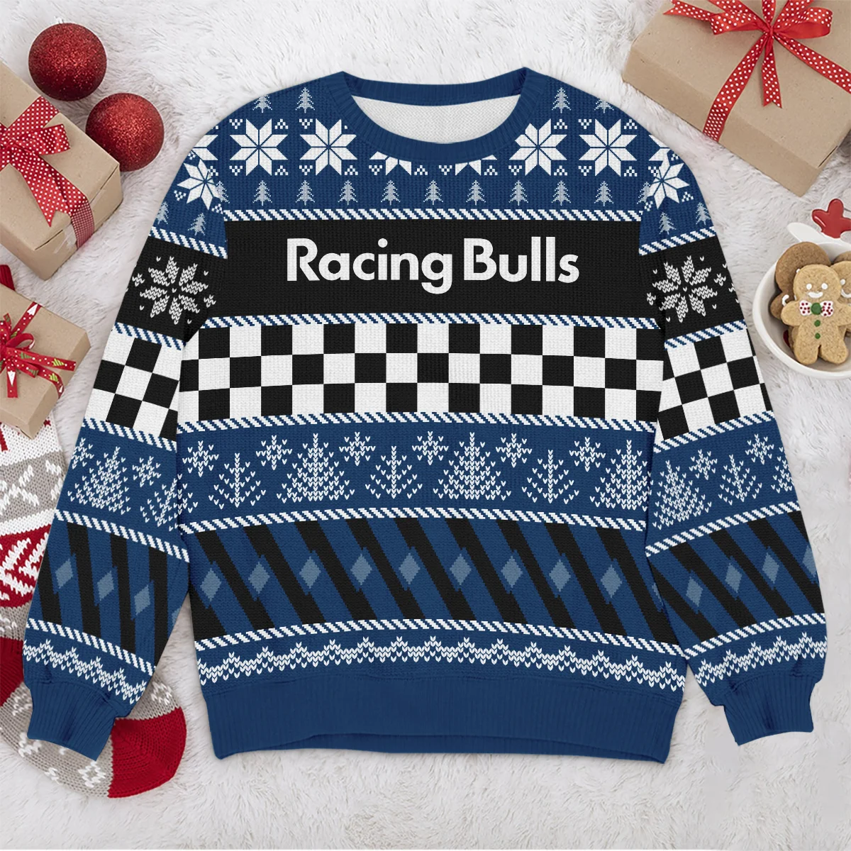 Racing Xmas Pattern Racing Bulls Formula 1 - Ugly Sweater BLVAF1220925A28RAC - Image 4
