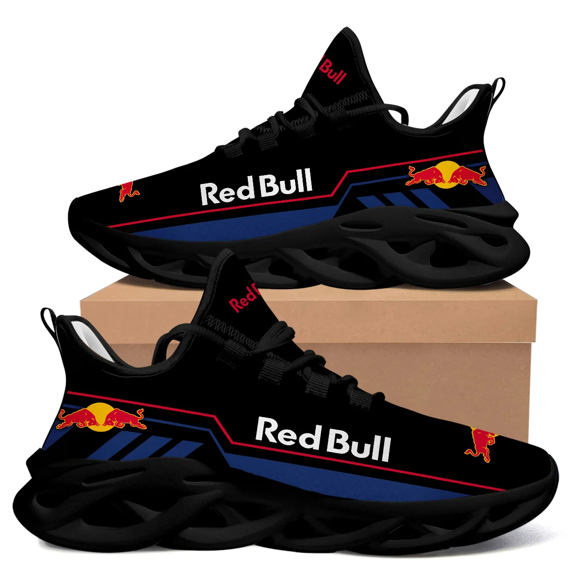 Red Bull Racing F1 Max Soul Shoes All Over Print BLRBR16725A1 - Black