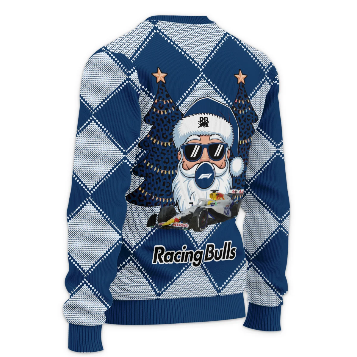 Santa Pinetree Car Racing Bulls Formula 1 - Ugly Sweater BLVAF1220925A25RAC - Image 5