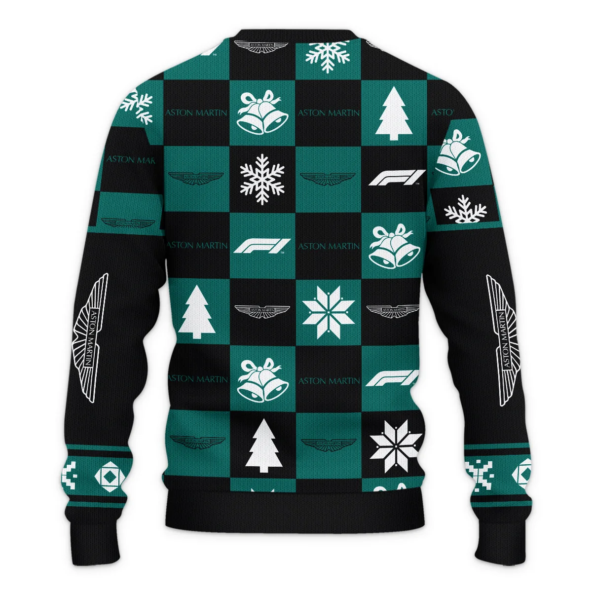Square Pattern Aston Martin Formula 1 - Ugly Sweater BLVAF1220925A33AM - Image 3
