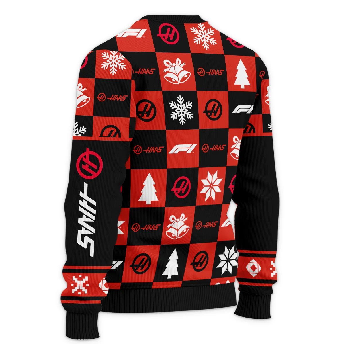 Square Pattern Haas Formula 1 - Ugly Sweater BLVAF1220925A33HAAS - Image 5