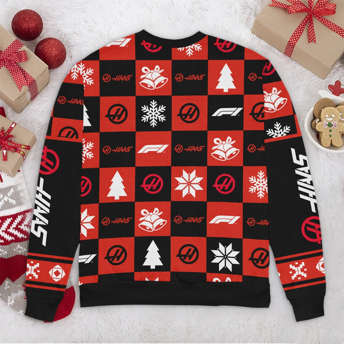 Square Pattern Haas Formula 1 - Ugly Sweater BLVAF1220925A33HAAS - Image 6