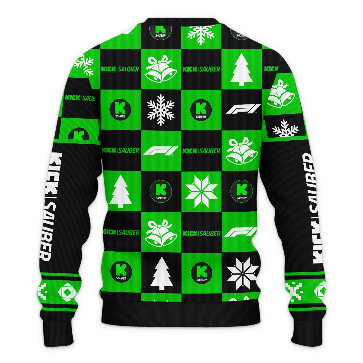 Square Pattern Kick Sauber Formula 1 - Ugly Sweater BLVAF1220925A33KS - Image 3