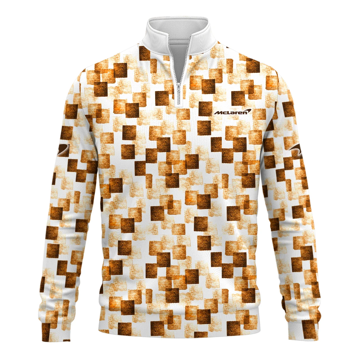 Square Pattern McLaren F1 - Quarter-Zip Sweatshirt BLMCL201025A2QZS - Image 2
