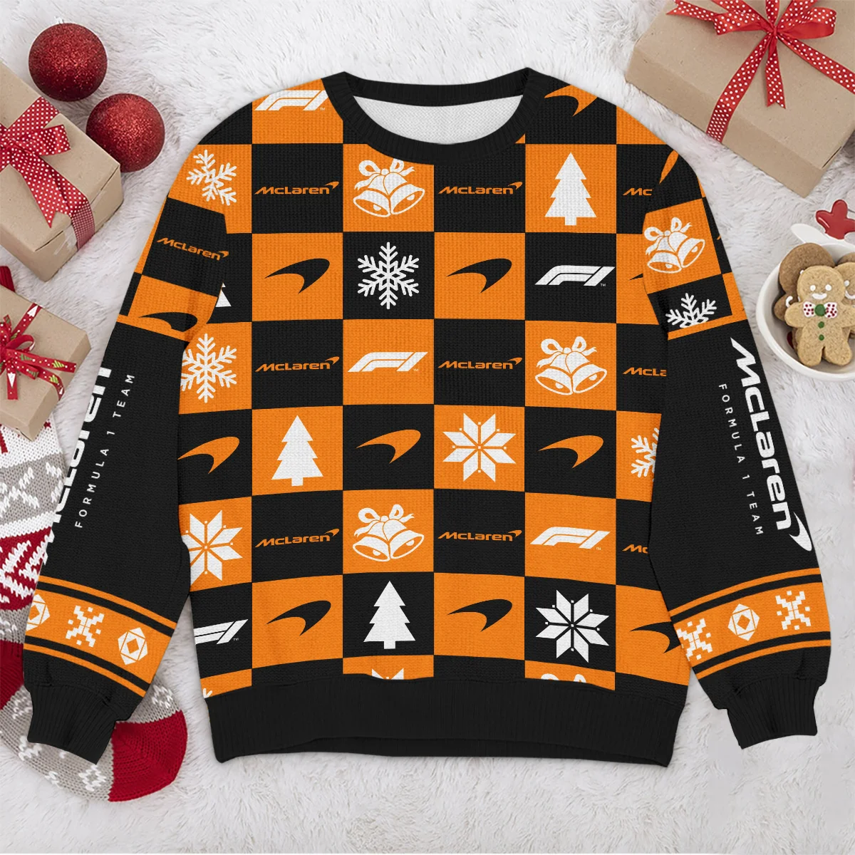 Square Pattern McLaren Formula 1 - Ugly Sweater BLVAF1220925A33MCL - Image 4