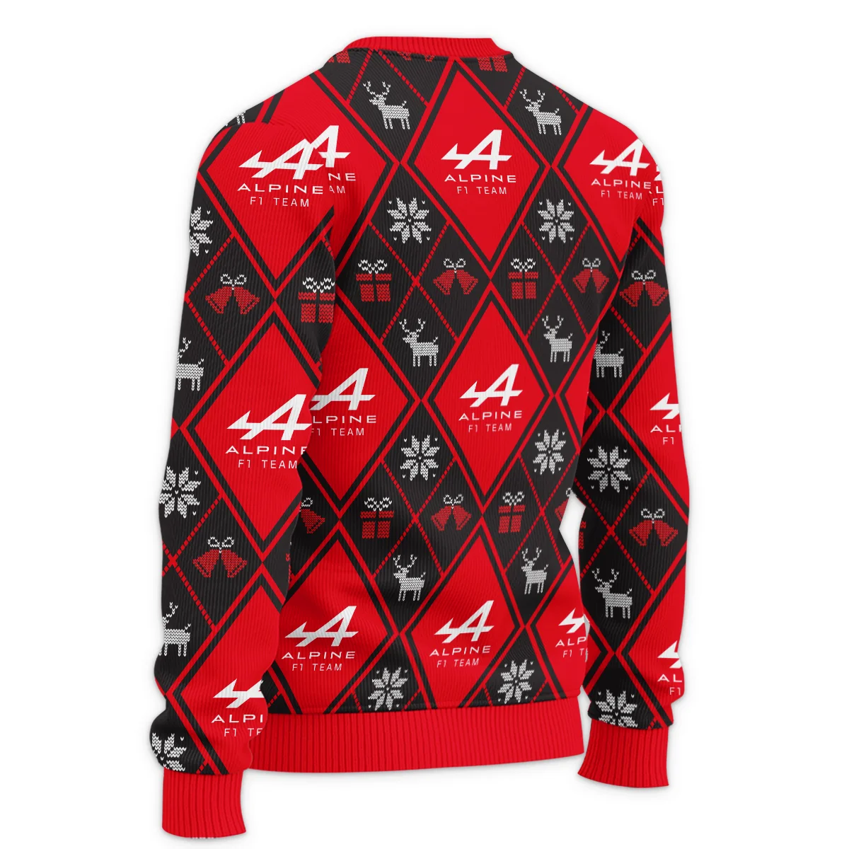 Square Xmas Pattern Alpine Formula 1 - Ugly Sweater BLVAF1220925A31ALP - Image 5