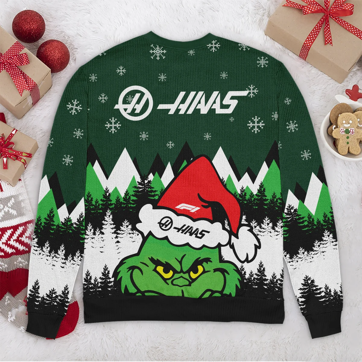 The Grinch Haas Formula 1 - Ugly Sweater BLVAF1220925A17HAAS - Image 6