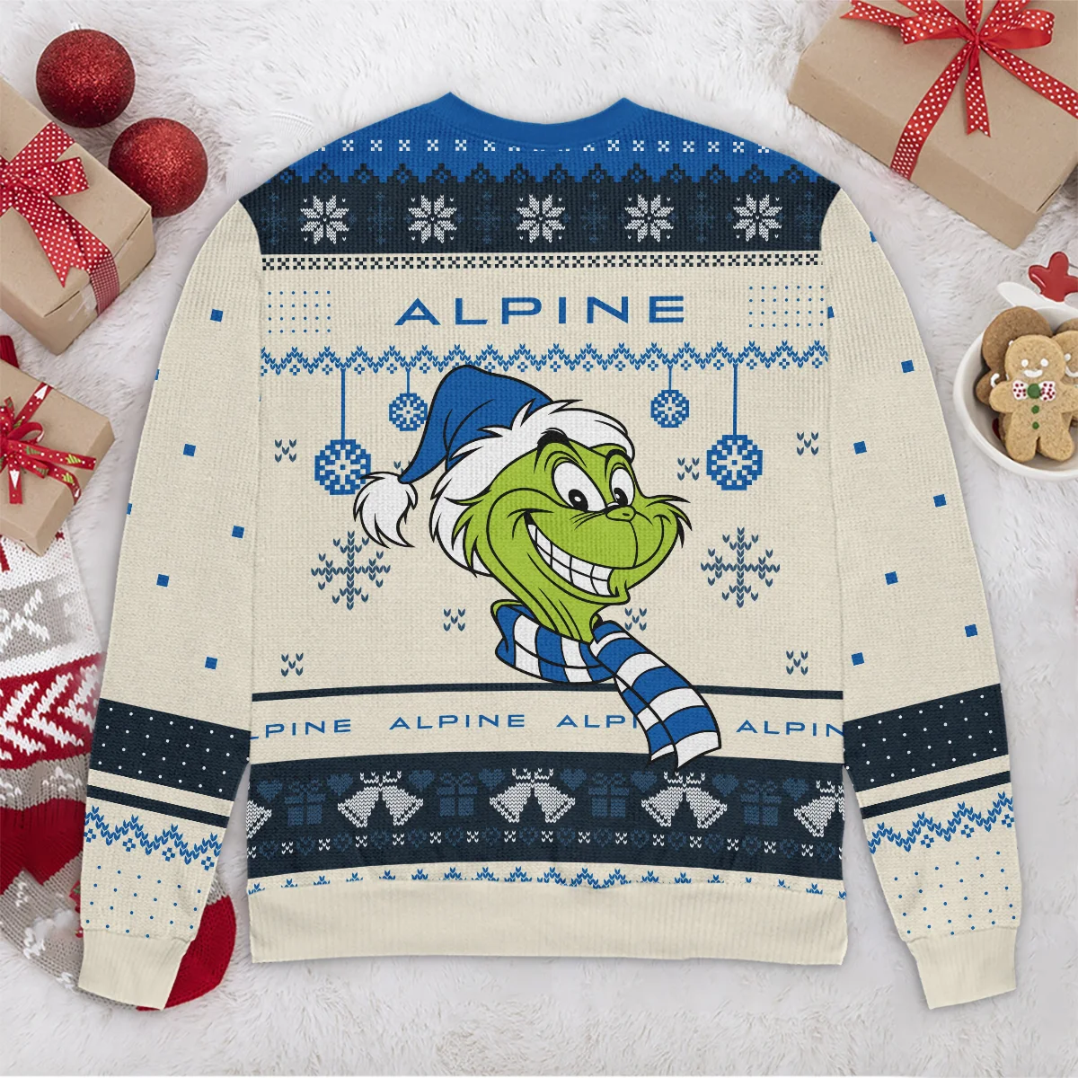 The Grinch x Alpine Formula 1 - Ugly Sweater BLVAF1220925A13ALP - Image 6