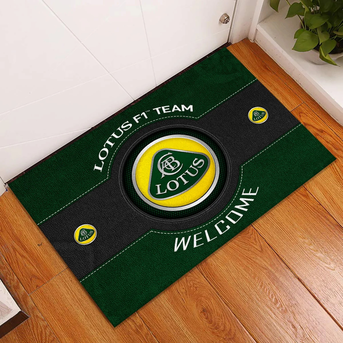 Welcome Lotus F1 Rubber Base Doormat - All Over Print BLF1139A1LT - Image 2