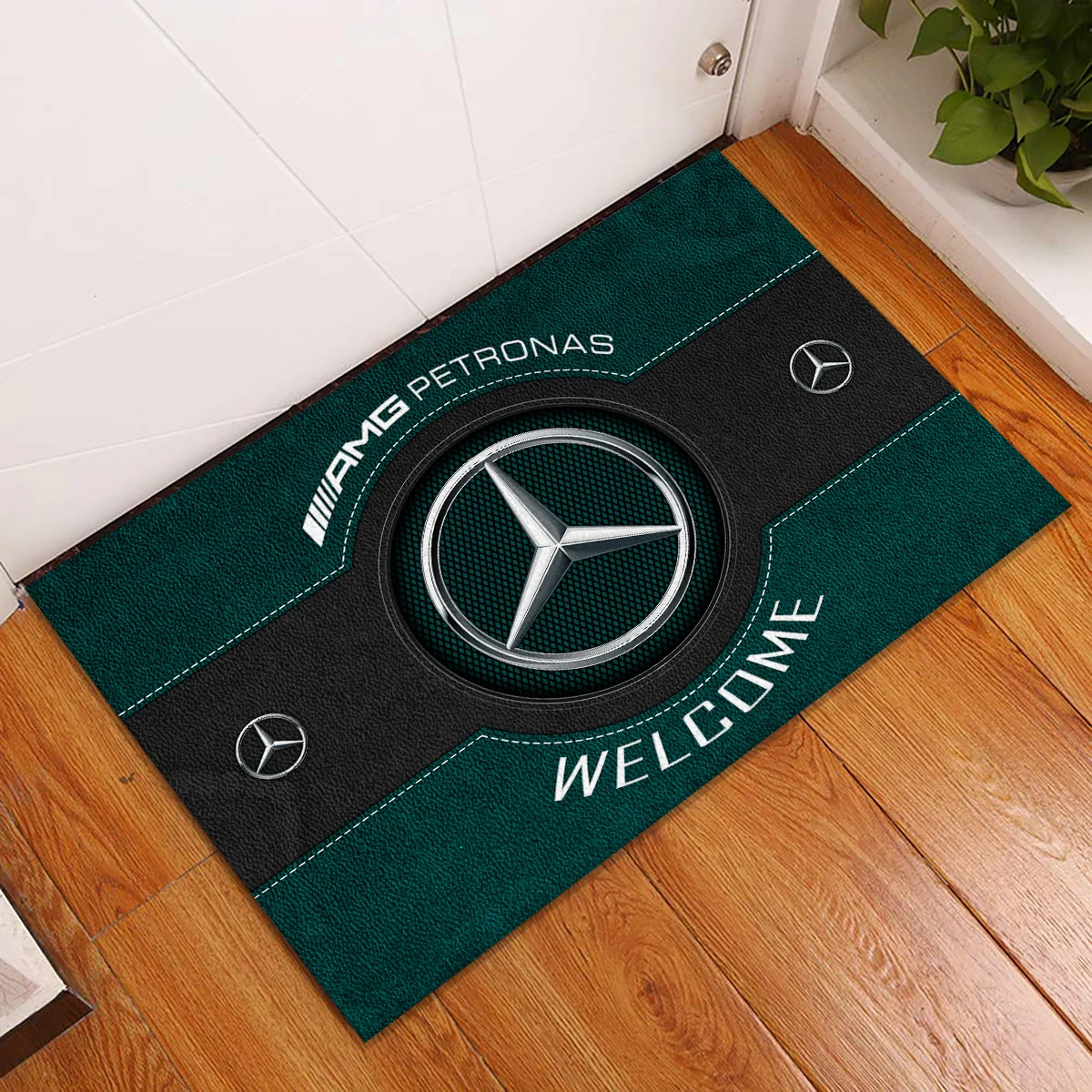Welcome Mercedes F1 Rubber Base Doormat - All Over Print BLF1139A1MER - Image 2