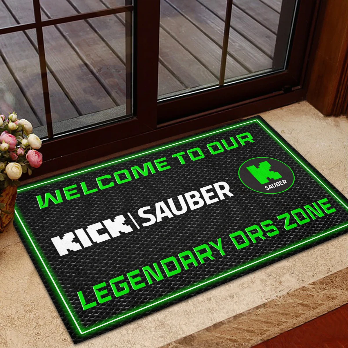 Welcome To Legendary DRS Zone Kick Sauber F1 Rubber Base Doormat - All Over Print BLF1139A6KS