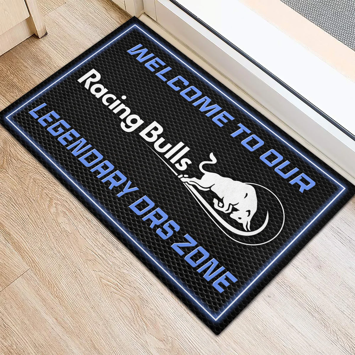 Welcome To Legendary DRS Zone Racing Bulls F1 Rubber Base Doormat - All Over Print BLF1139A6RAC - Image 3