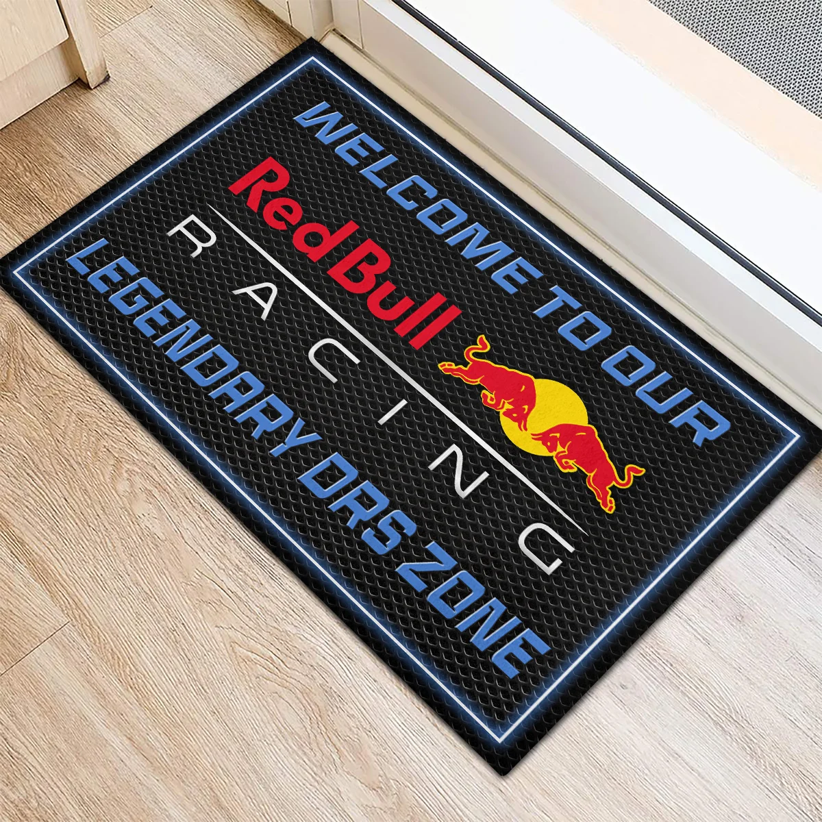 Welcome To Legendary DRS Zone Red Bull Racing F1 Rubber Base Doormat - All Over Print BLF1139A6RBR - Image 3