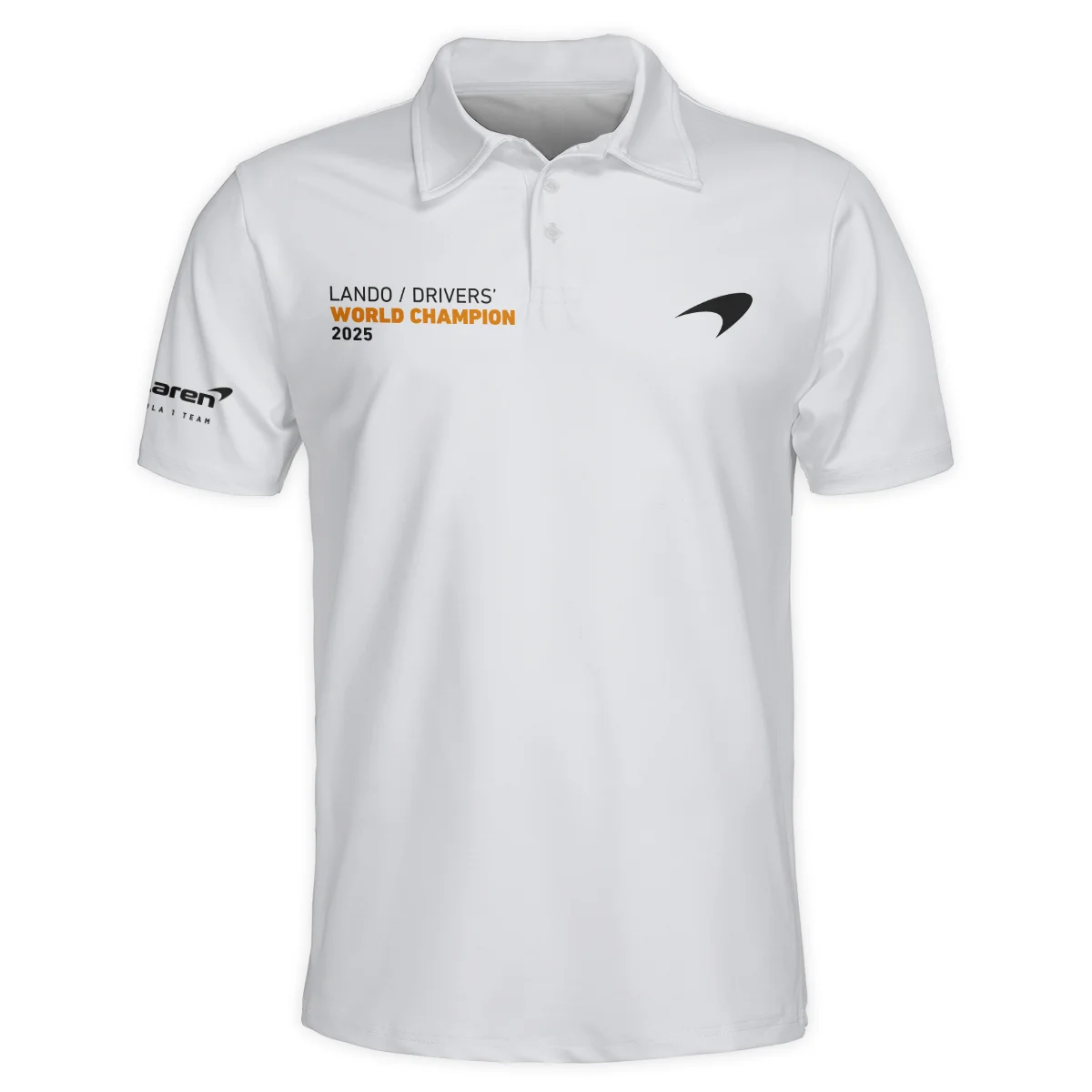Welcome To The Club Lando Norris McLaren F1 Team Polo Shirt BLNRWDCA14PL - Image 2