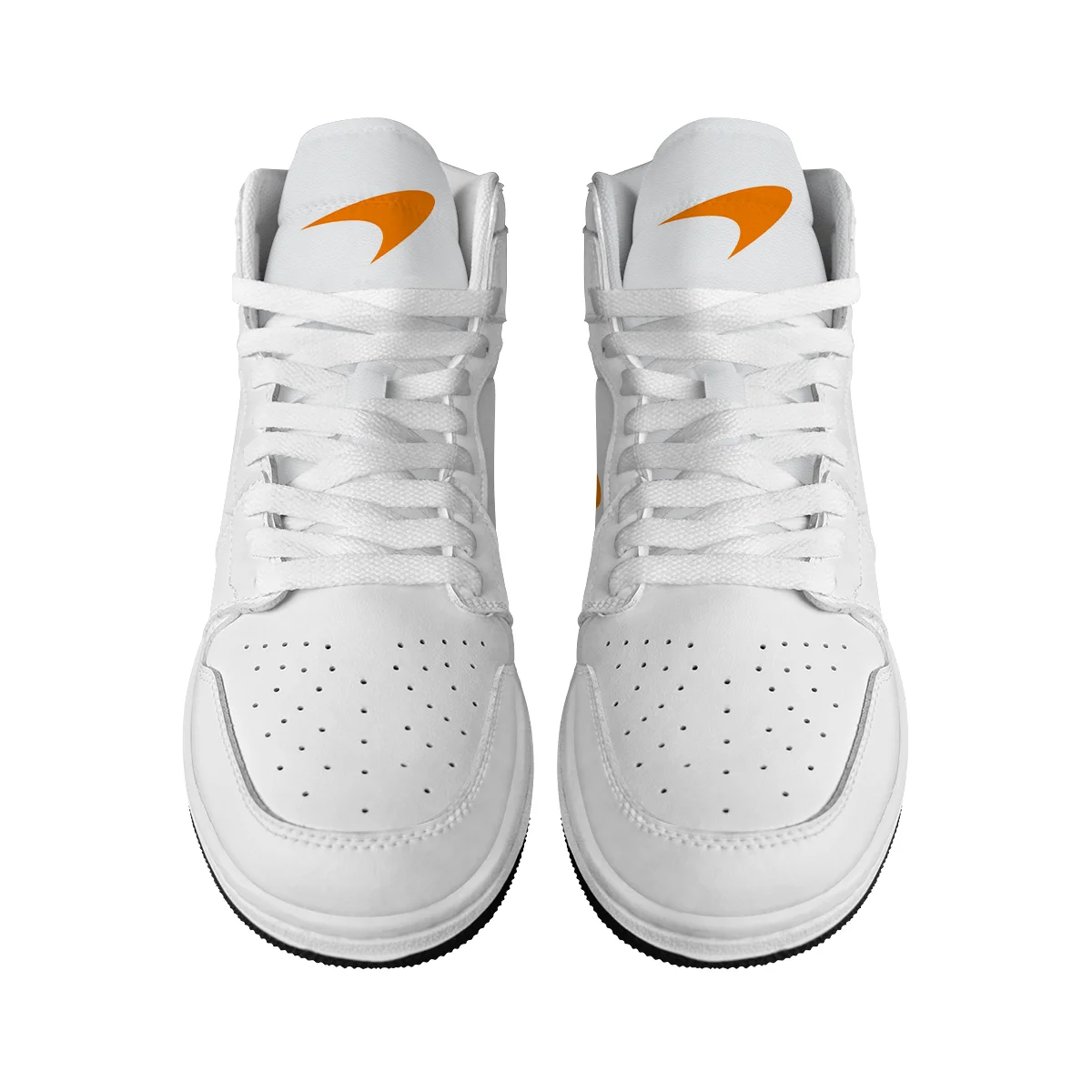White Custom Shoes Logo Air Jordan 1 High BLMCL17725A5 - Image 2