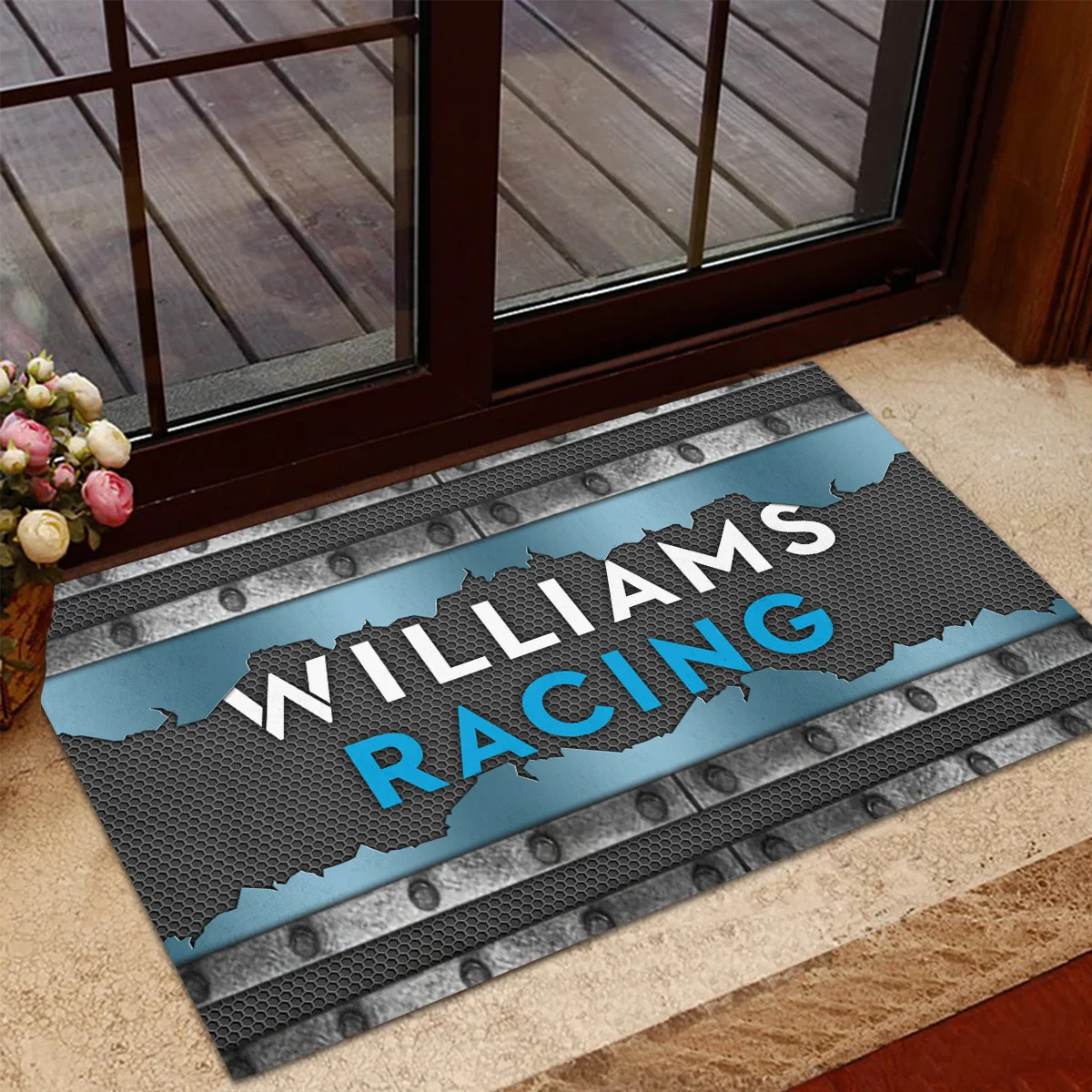 Williams F1 Rubber Base Doormat - All Over Print BLF1139A5WIL