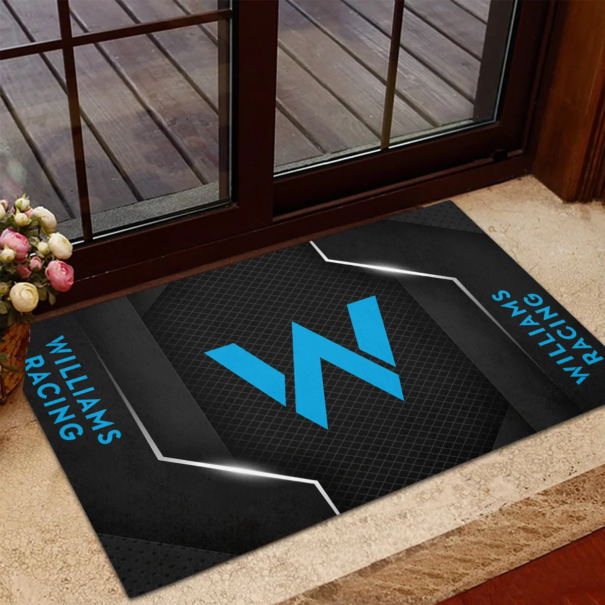 Williams F1 Rubber Base Doormat - All Over Print BLF1139A7WIL