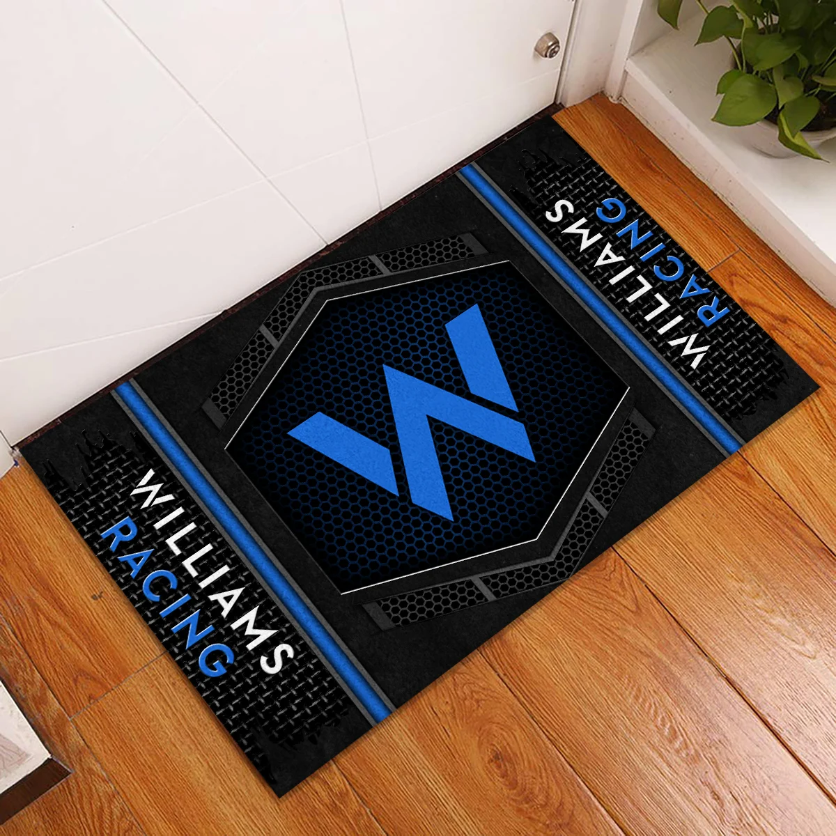 Alternative view of Williams F1 Rubber Base Doormat - All Over Print BLF1139A8WIL