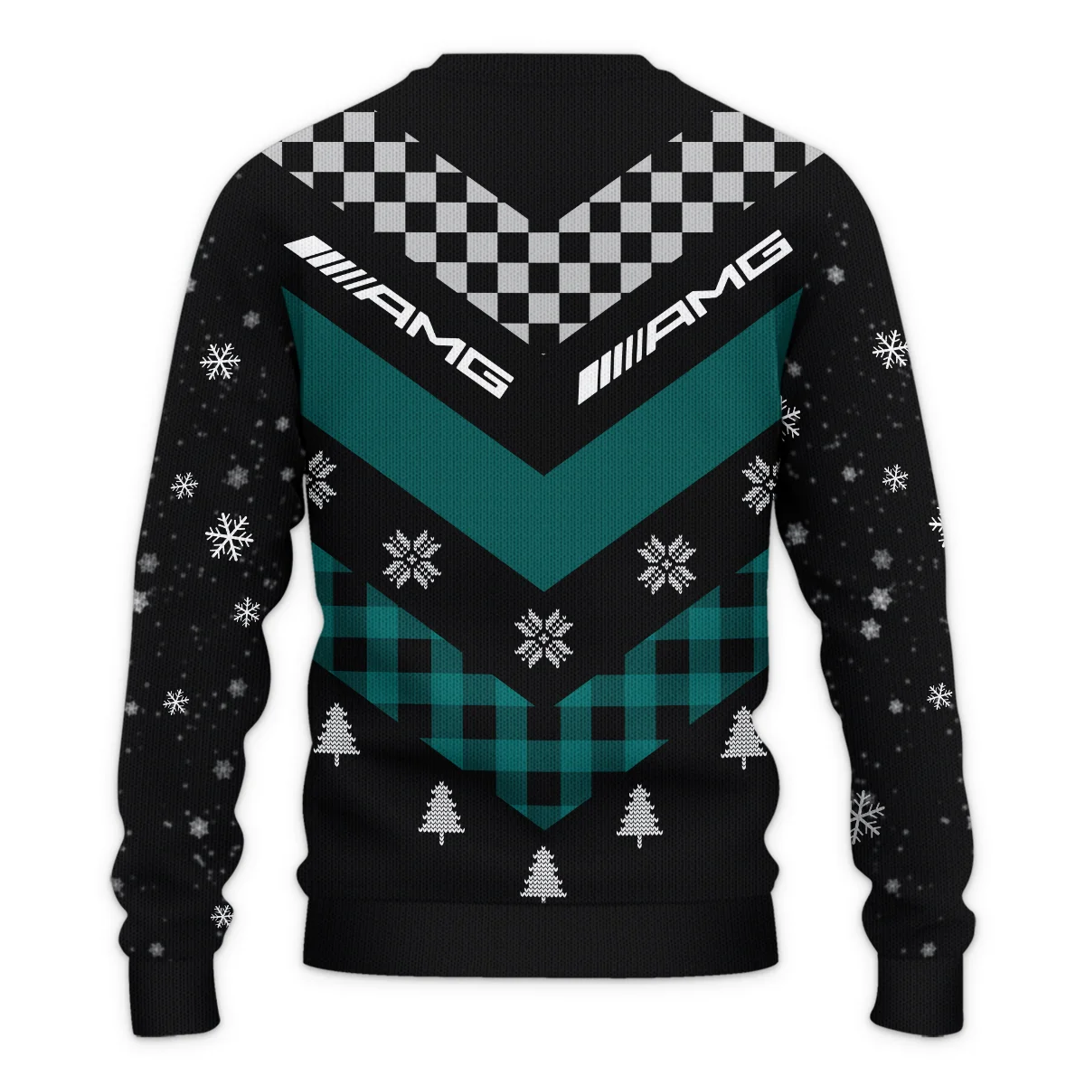 Winter Xmas Pattern Mercedes Formula 1 - Ugly Sweater BLVAF1220925A32MER - Image 3