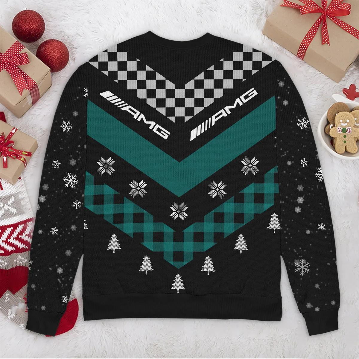 Winter Xmas Pattern Mercedes Formula 1 - Ugly Sweater BLVAF1220925A32MER - Image 6