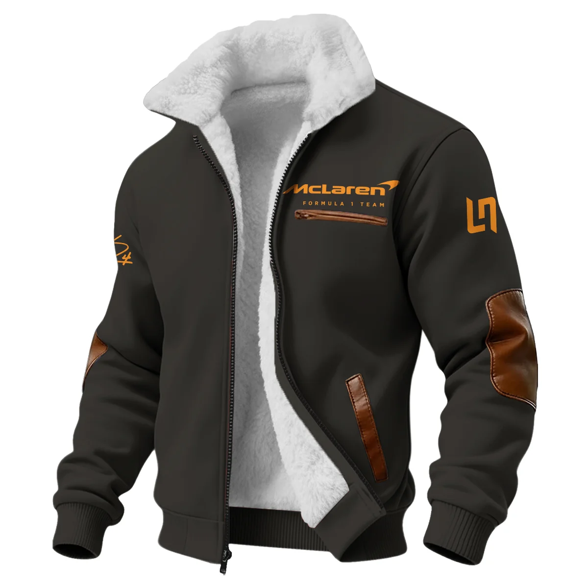 World Championship 2025 Lando Norris McLaren F1 Team Fleece Jacket BLNRWDCA7FJ - Image 2