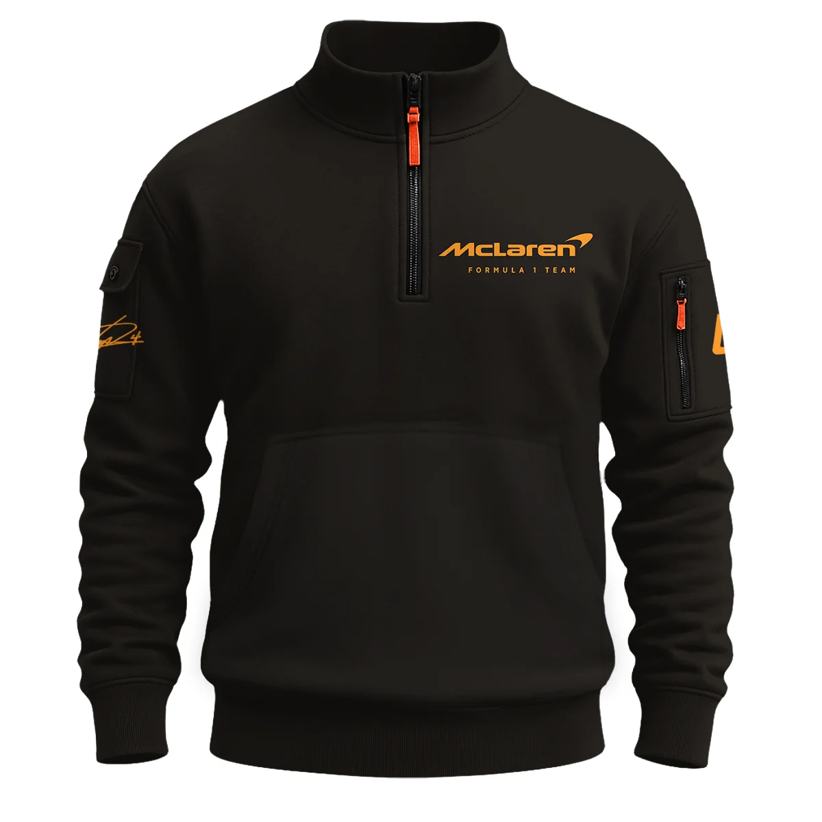 World Championship 2025 Lando Norris McLaren F1 Team Sweatshirt Zipper BLNRWDCA7SHZ - Image 2