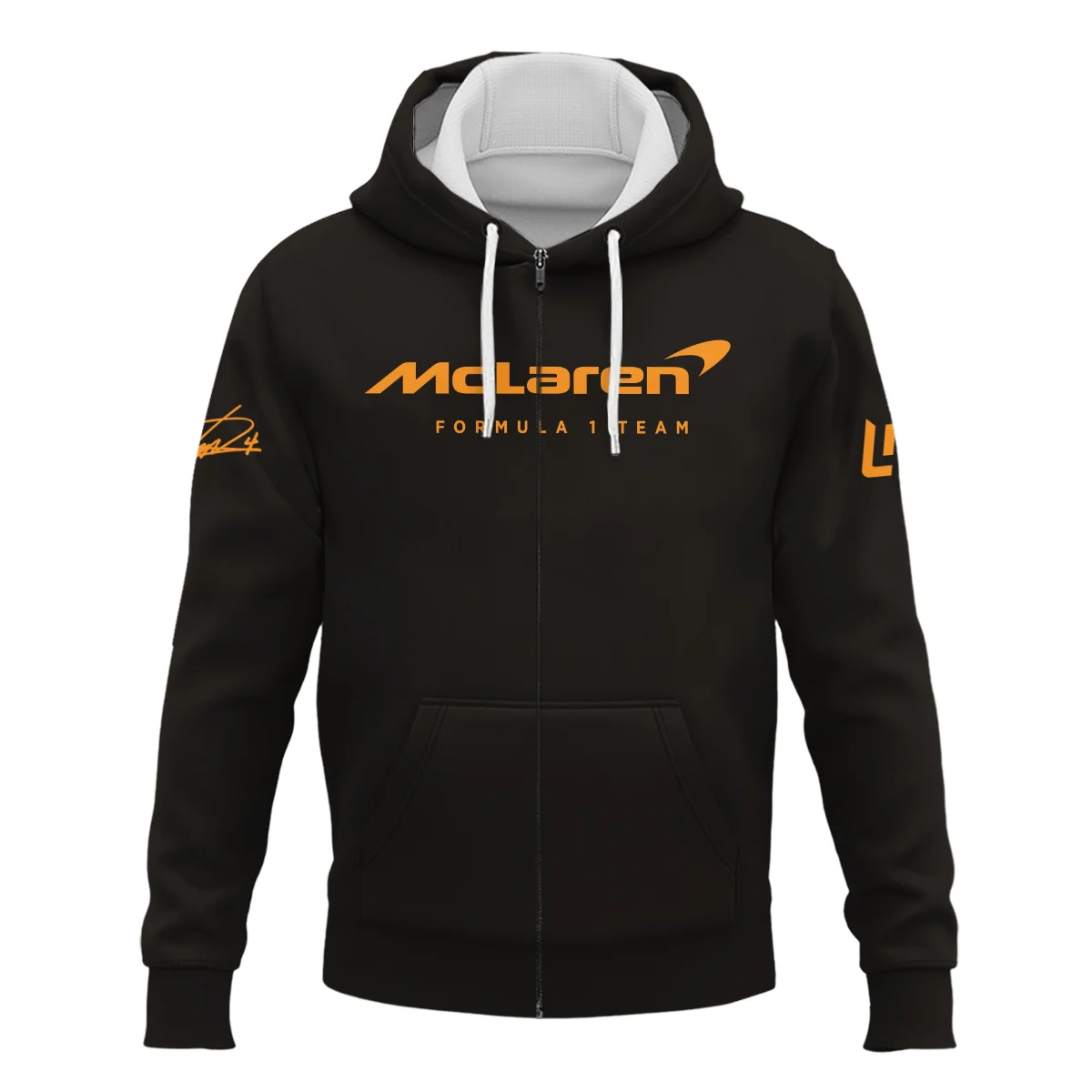 World Championship 2025 Lando Norris McLaren F1 Team Zipper Hoodie BLNRWDCA7ZHD - Image 2