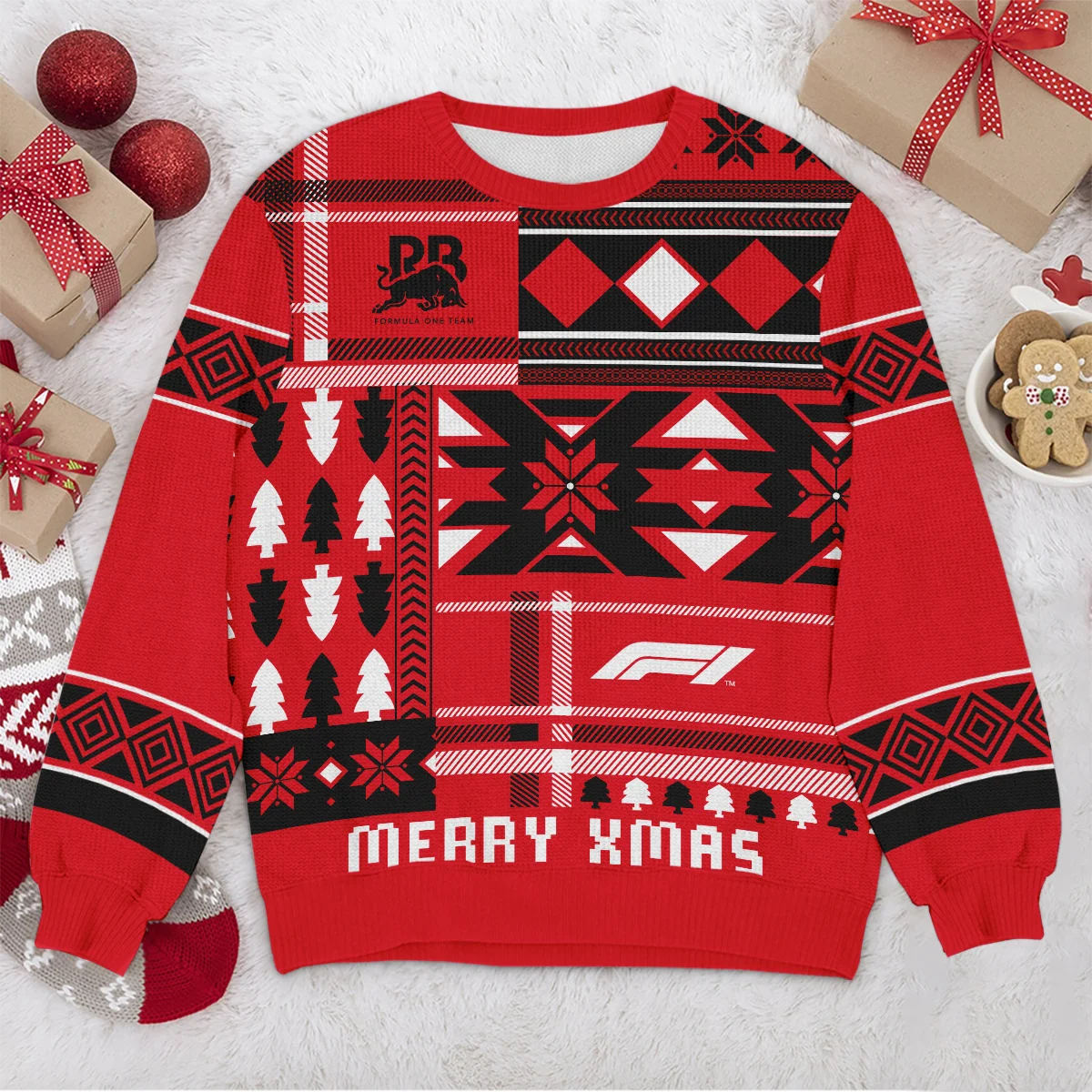 X-Mas Edition Racing Bulls Formula 1 - Ugly Sweater BLVAF1220925A10RAC - Image 4