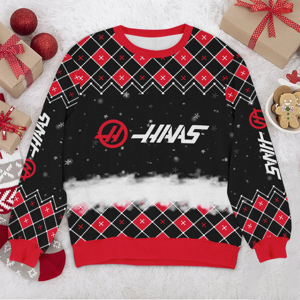 X-Mas Haas Formula 1 - Ugly Sweater BLVAF1220925A3HAAS - Image 4