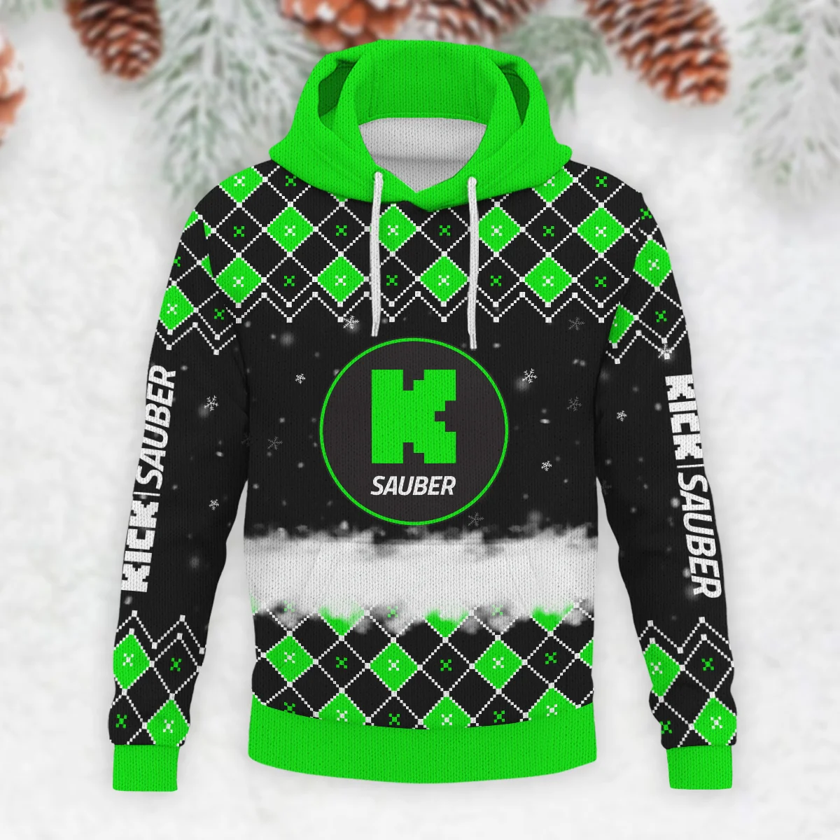 X-Mas Kick Sauber Formula 1 - Knitted Hoodie BLVAF12209250A3KS - Image 2