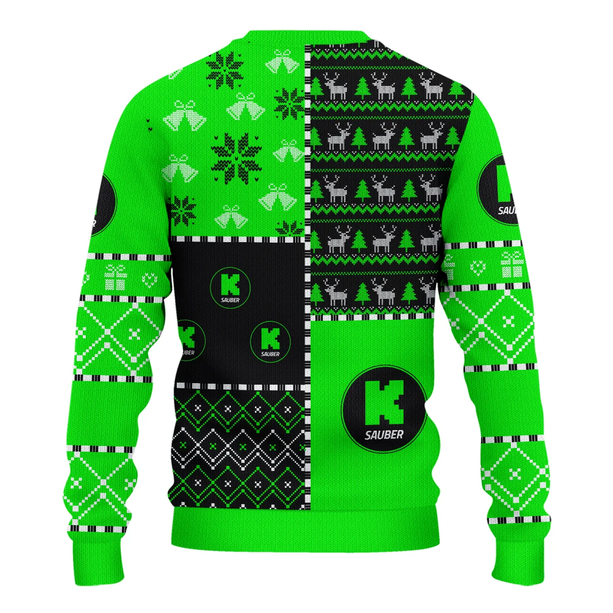 X-Mas Pattern Kick Sauber Formula 1 - Ugly Sweater BLVAF1220925A2KS - Image 3