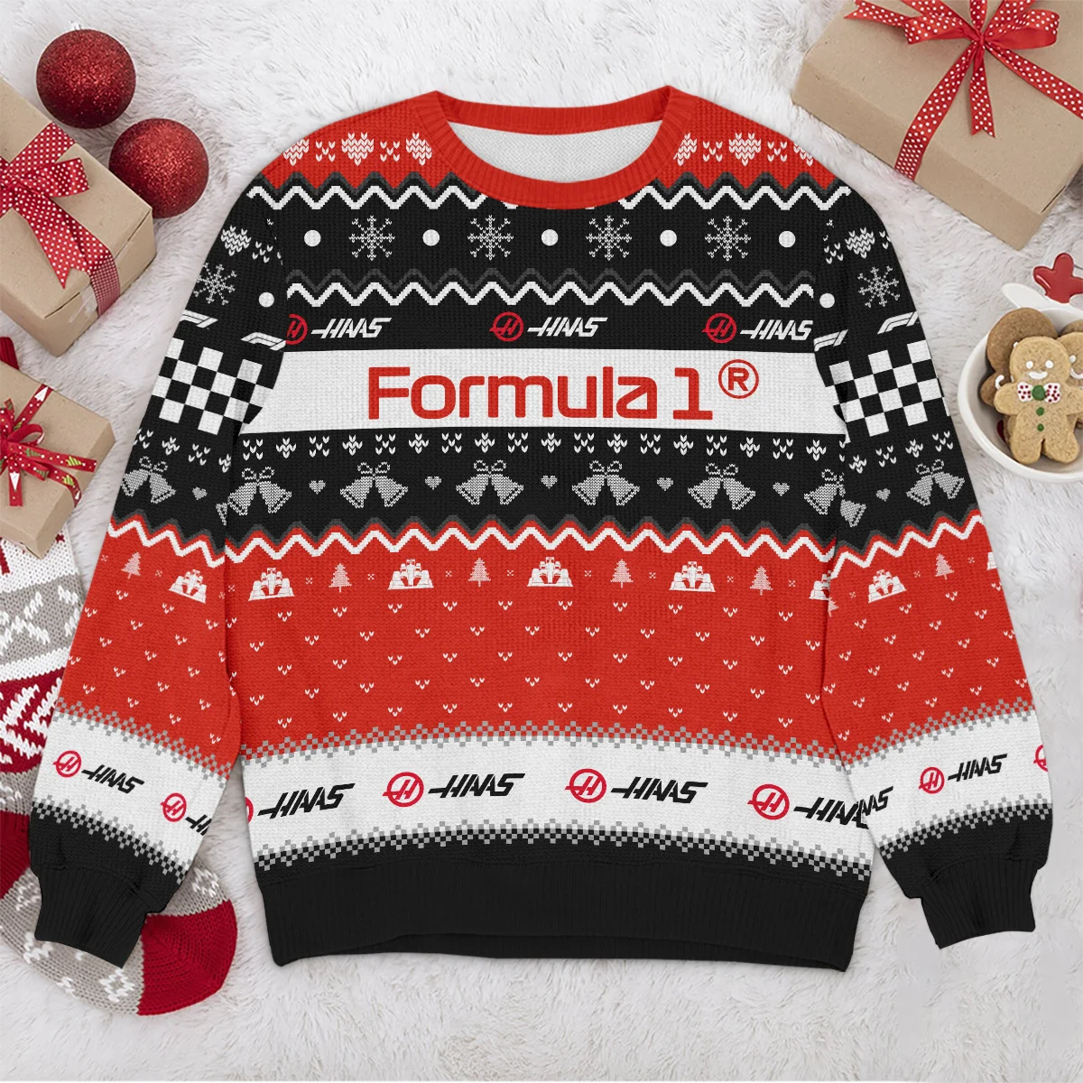 Xmas Haas Formula 1 - Ugly Sweater BLVAF1220925A12HAAS - Image 4