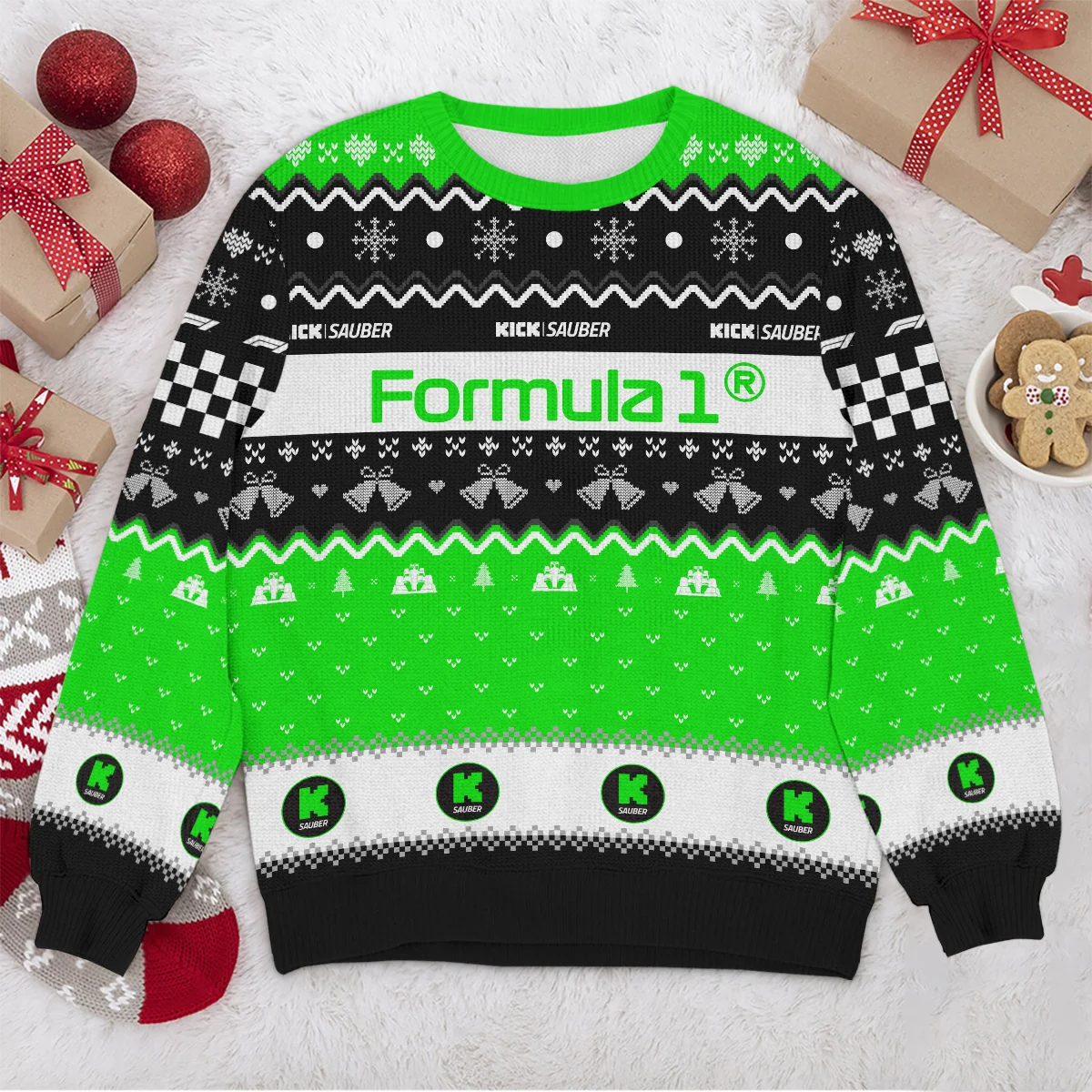 Xmas Kick Sauber Formula 1 - Ugly Sweater BLVAF1220925A12KS - Image 4